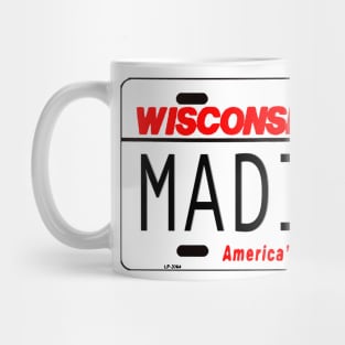 Madison, WI License Plate Mug